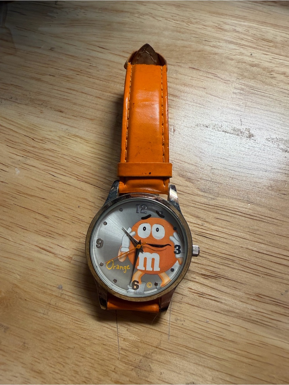 Orange M&M Character Watch with Orange Strap